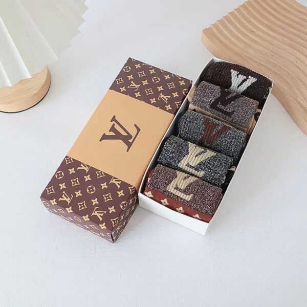 Louis Vuitton Set 5 Pairs of Socks