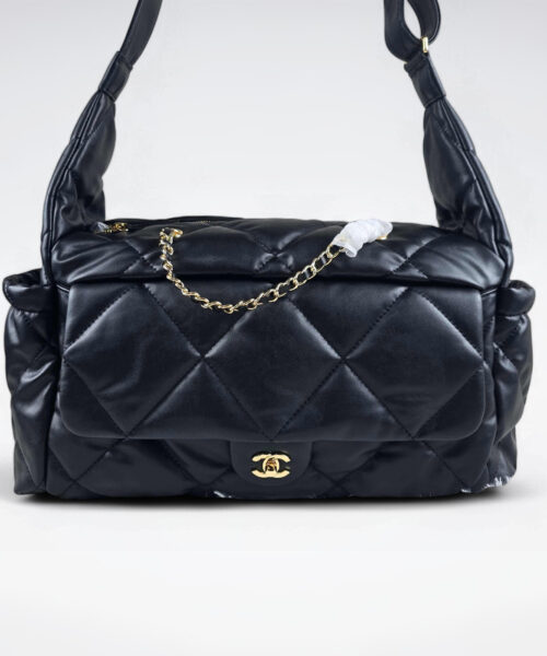 [REP 1:1] Chanel 24N Ski Series Nylon Fabric Large Sheep Pattern luxury Bag  For Women, Women's Bags 44cm