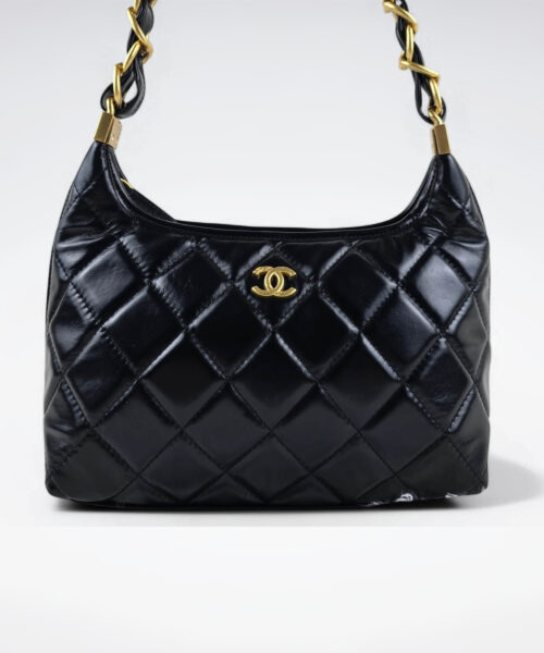 [REP 1:1] Chanel 24a Large Hobo Black Chain Bag luxury Bag  For Women, Women's Bags 32cm