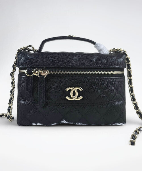 [REP 1:1] Chanel Mini Exquisite small chain clutch bag Black luxury Bag  For Women, Women's Bags 19.5 cm