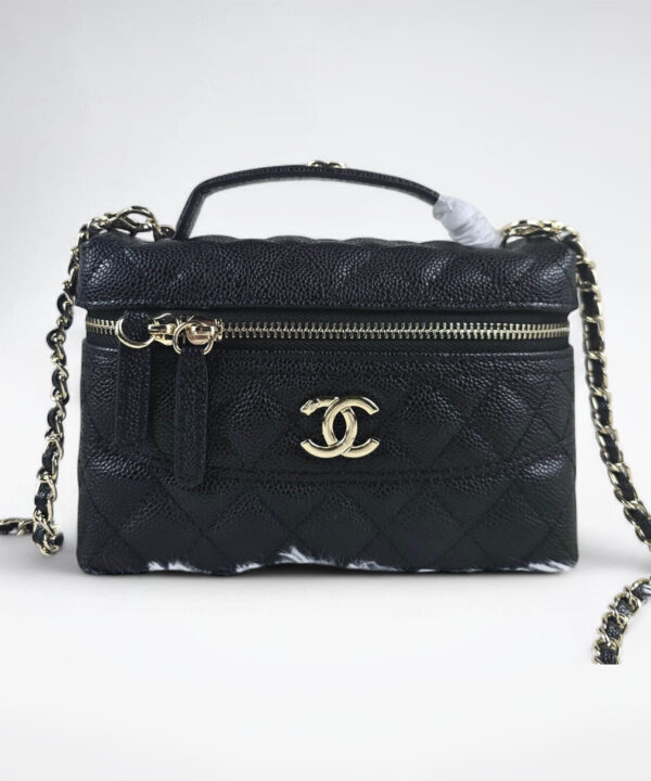 [REP 1:1] Chanel Mini Exquisite small chain clutch bag Black luxury Bag  For Women, Women's Bags 19.5 cm
