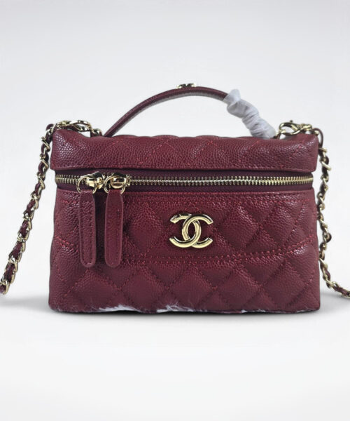 [REP 1:1] Chanel Mini Exquisite small chain clutch bag Red luxury Bag  For Women, Women's Bags 19.5 cm