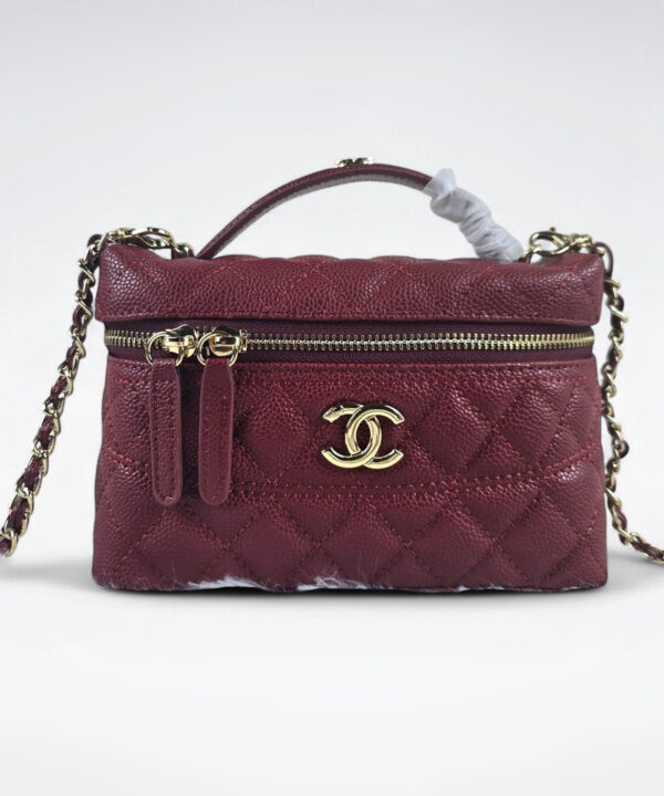 [REP 1:1] Chanel Mini Exquisite small chain clutch bag Red luxury Bag  For Women, Women's Bags 19.5 cm