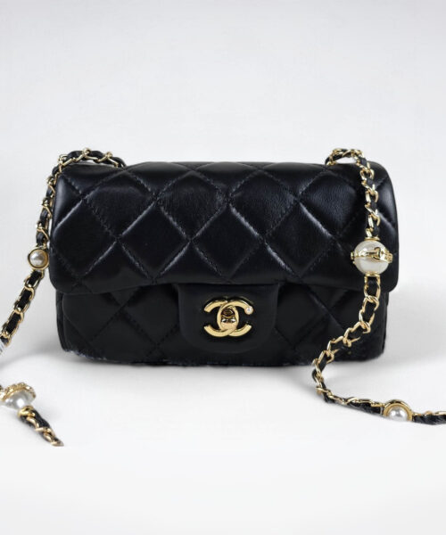 [REP 1:1] Chanel Mini Love Flap Bag Black luxury Bag For Women, Women’s Bags 20cm