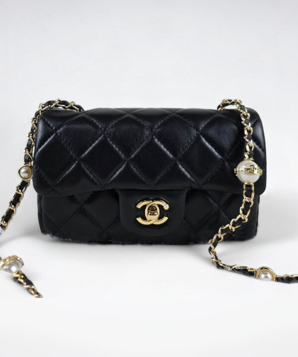 [REP 1:1] Chanel Mini Love Flap Bag Black luxury Bag For Women, Women’s Bags 20cm