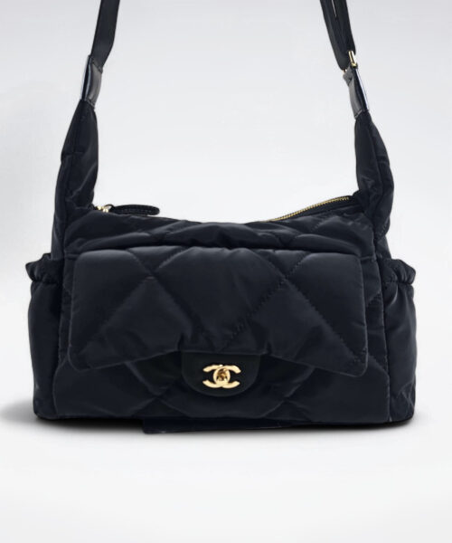 [REP 1:1] Chanel Ski series hobo small flannel luxury Bag  For Women, Women's Bags 32cm
