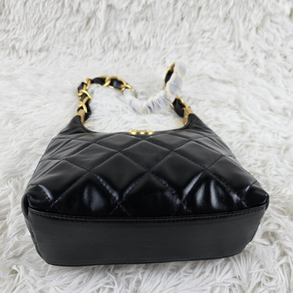 [REP 1:1] Chanel 24a Small Hobo Black Chain Bag luxury Bag  For Women, Women's Bags 20cm