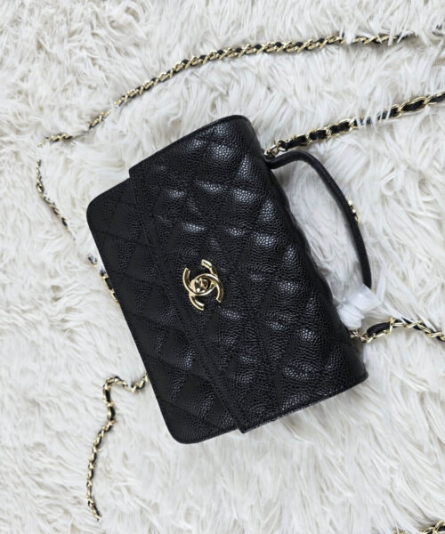 [REP 1:1] Chanel Balo Woc Black luxury Bag  For Women, Women's Bags 18cm