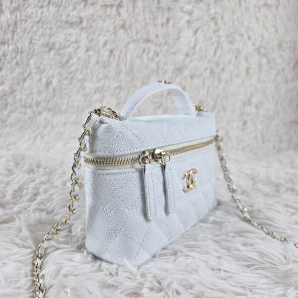 [REP 1:1] Chanel Mini Exquisite small chain clutch bag White luxury Bag  For Women, Women's Bags 19.5 cm