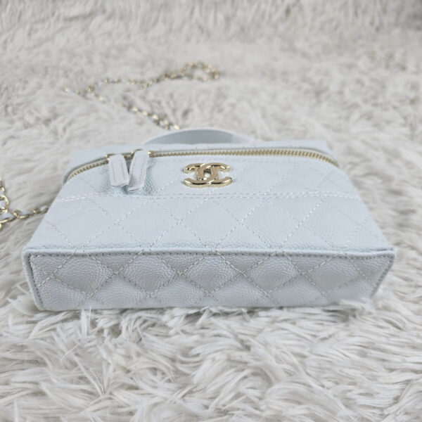 [REP 1:1] Chanel Mini Exquisite small chain clutch bag White luxury Bag  For Women, Women's Bags 19.5 cm