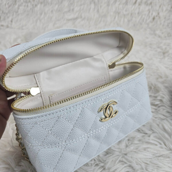 [REP 1:1] Chanel Mini Exquisite small chain clutch bag White luxury Bag  For Women, Women's Bags 19.5 cm
