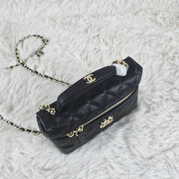[REP 1:1] Chanel Mini Exquisite small chain clutch bag Black luxury Bag  For Women, Women's Bags 19.5 cm