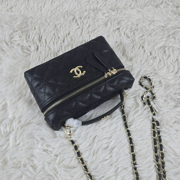 [REP 1:1] Chanel Mini Exquisite small chain clutch bag Black luxury Bag  For Women, Women's Bags 19.5 cm