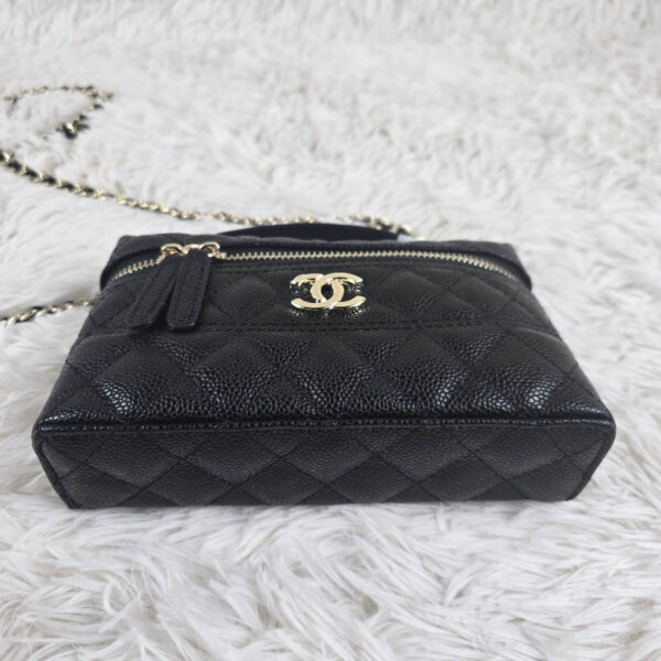 [REP 1:1] Chanel Mini Exquisite small chain clutch bag Black luxury Bag  For Women, Women's Bags 19.5 cm