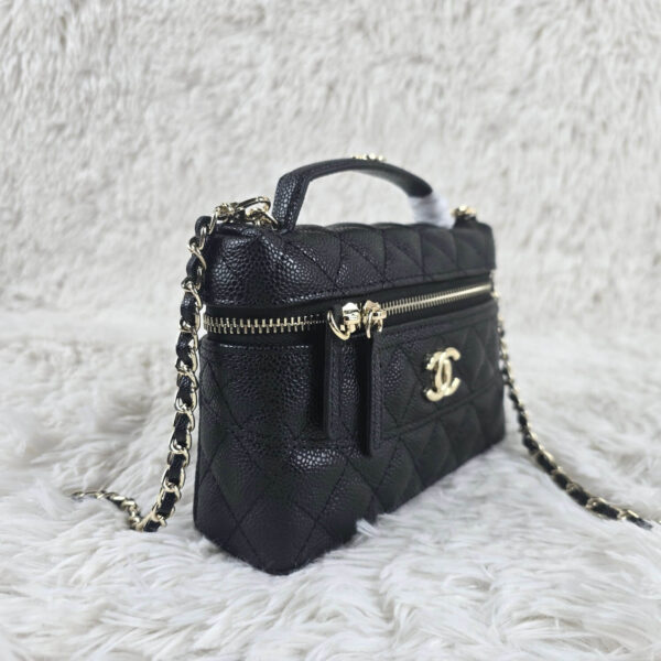 [REP 1:1] Chanel Mini Exquisite small chain clutch bag Black luxury Bag  For Women, Women's Bags 19.5 cm