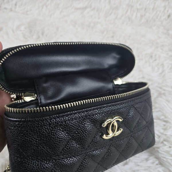 [REP 1:1] Chanel Mini Exquisite small chain clutch bag Black luxury Bag  For Women, Women's Bags 19.5 cm