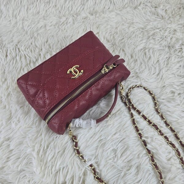 [REP 1:1] Chanel Mini Exquisite small chain clutch bag Red luxury Bag  For Women, Women's Bags 19.5 cm