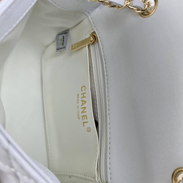 [REP 1:1] Chanel Mini Love Flap Bag 24B pearl square White luxury Bag For Women, Women’s Bags 18cm