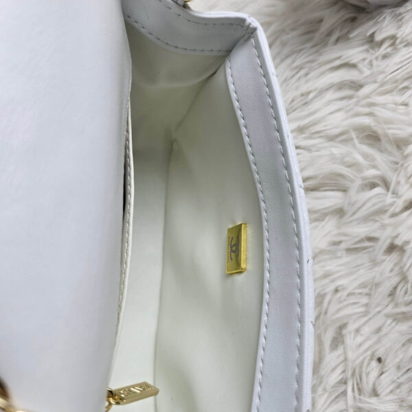[REP 1:1] Chanel Mini Love Flap Bag 24B pearl square White luxury Bag For Women, Women’s Bags 18cm