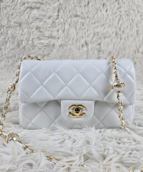 [REP 1:1] Chanel Mini Love Flap Bag White luxury Bag  For Women, Women's Bags 20cm