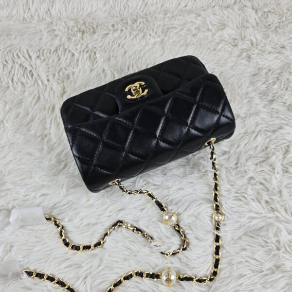 [REP 1:1] Chanel Mini Love Flap Bag Black luxury Bag For Women, Women’s Bags 20cm