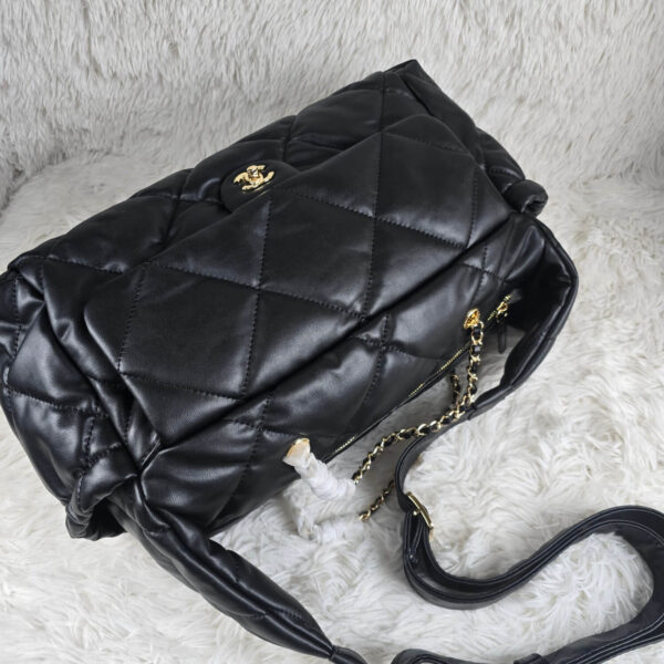 [REP 1:1] Chanel 24N Ski Series Nylon Fabric Large Sheep Pattern luxury Bag  For Women, Women's Bags 44cm