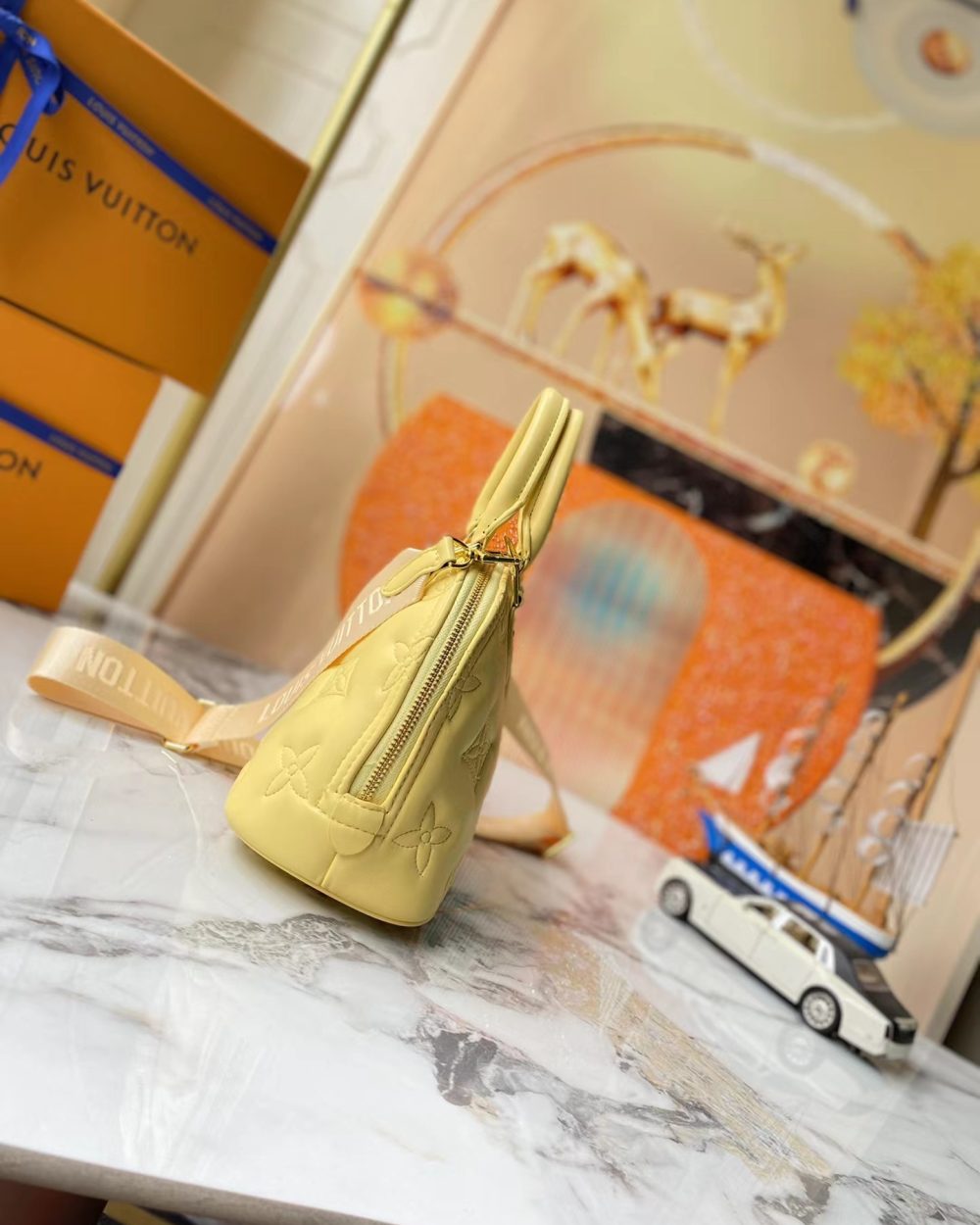 1:1 Replica Louis Vuitton LV Alma BB Bubblegram Leather Luxury Bag For Women M59821 - 9.6in/25cm