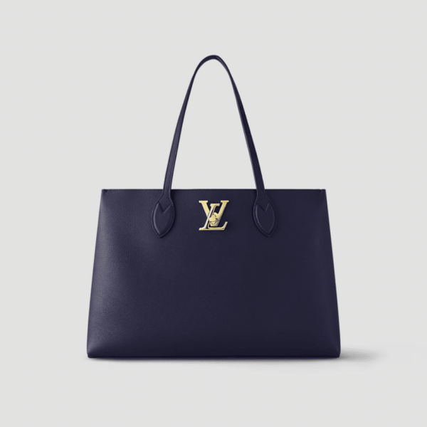 1:1 Replica Louis Vuitton LV LockMe Shopper Navy Luxury Bag For Women M20984 - 14.9in/38cm