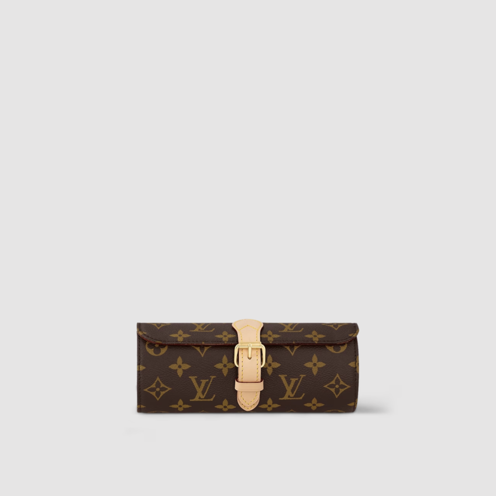 1:1 Replica Louis Vuitton LV 3 Watch Case Monogram Canvas Luxury Bag For Women M47530 - 7.9in/20cm