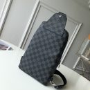 1:1 Replica Louis Vuitton LV Avenue Slingbag NM Damier Graphite Canvas Blue Unique Bag For Men N40008 - 12.2in/31cm