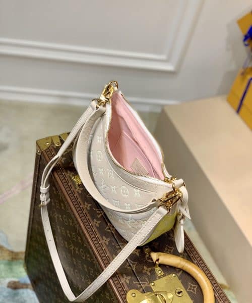 1:1 Replica Louis Vuitton LV Bagatelle  Bicolor Monogram Empreinte Leather Luxury Bag For Women M46113 - 22cm/8.7in