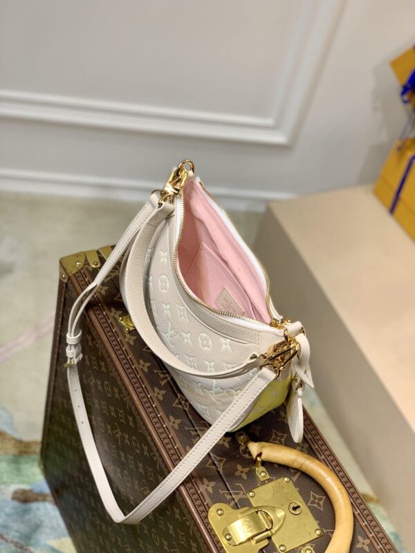 1:1 Replica Louis Vuitton LV Bagatelle  Bicolor Monogram Empreinte Leather Luxury Bag For Women M46113 - 22cm/8.7in