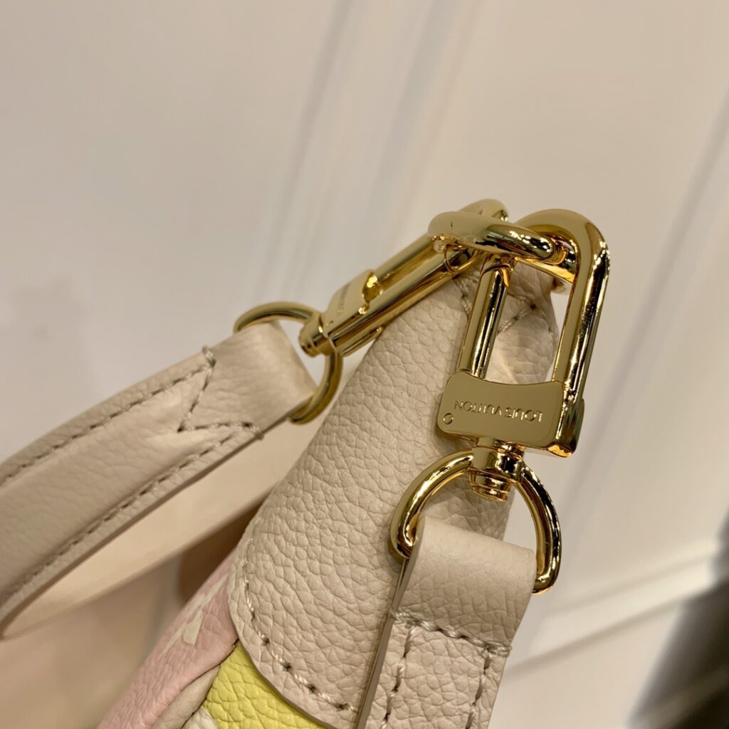 1:1 Replica Louis Vuitton LV Bagatelle  Bicolor Monogram Empreinte Leather Luxury Bag For Women M46113 - 22cm/8.7in - Image 5