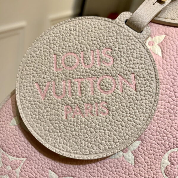 1:1 Replica Louis Vuitton LV Bagatelle  Bicolor Monogram Empreinte Leather Luxury Bag For Women M46113 - 22cm/8.7in