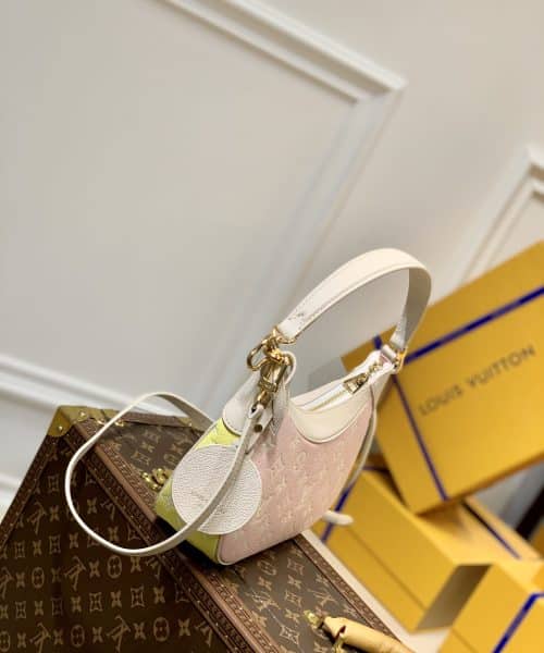 1:1 Replica Louis Vuitton LV Bagatelle  Bicolor Monogram Empreinte Leather Luxury Bag For Women M46113 - 22cm/8.7in