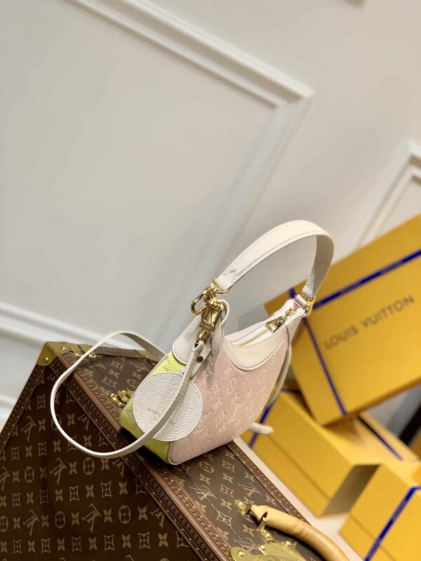 1:1 Replica Louis Vuitton LV Bagatelle  Bicolor Monogram Empreinte Leather Luxury Bag For Women M46113 - 22cm/8.7in