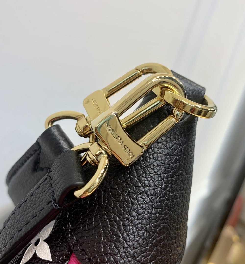 1:1 Replica Louis Vuitton LV Bagatelle Bicolor Monogram Empreinte Leather Luxury Bag For Women M46091 - 22cm/8.7in