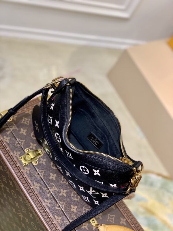 1:1 Replica Louis Vuitton LV Bagatelle Bicolor Monogram Empreinte Leather Luxury Bag For Women M46091 - 22cm/8.7in