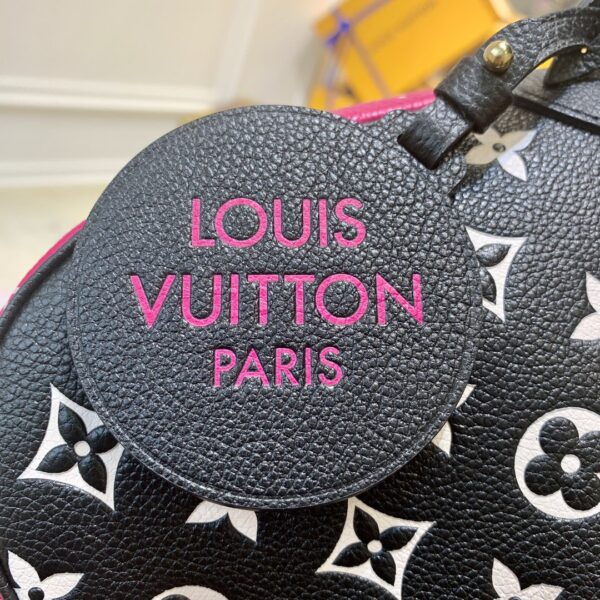 1:1 Replica Louis Vuitton LV Bagatelle Bicolor Monogram Empreinte Leather Luxury Bag For Women M46091 - 22cm/8.7in