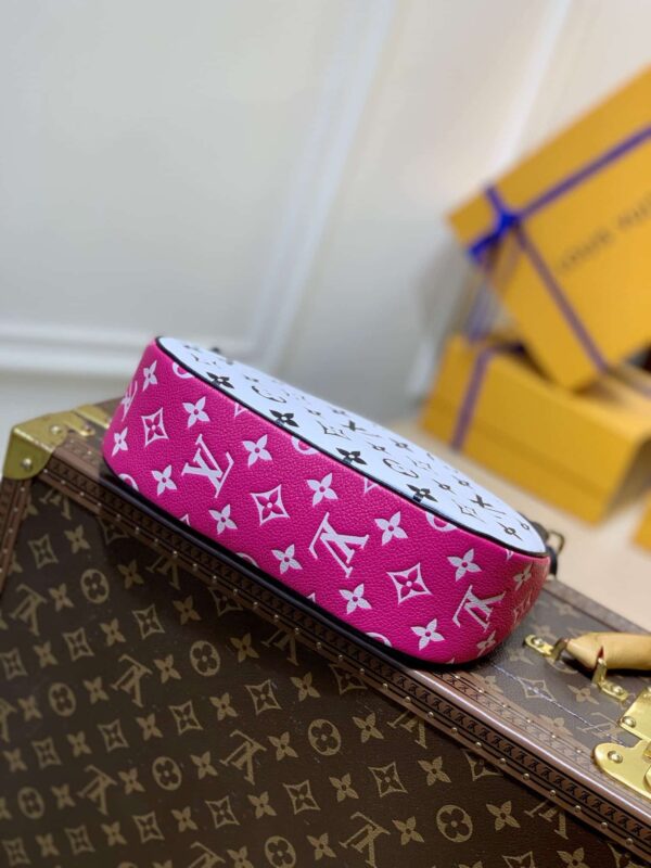 1:1 Replica Louis Vuitton LV Bagatelle Bicolor Monogram Empreinte Leather Luxury Bag For Women M46091 - 22cm/8.7in