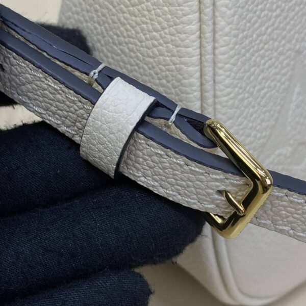 1:1 Replica Louis Vuitton LV Bagatelle Monogram Empreinte Creme Beige Luxury Bag For Women M46099 - 22cm