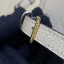 1:1 Replica Louis Vuitton LV Bagatelle Monogram Empreinte Creme Beige Luxury Bag For Women M46099 - 22cm