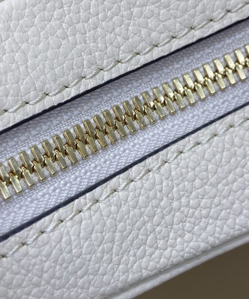 1:1 Replica Louis Vuitton LV Bagatelle Monogram Empreinte Creme Beige Luxury Bag For Women M46099 - 22cm