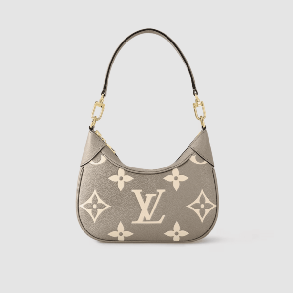 1:1 Replica Louis Vuitton LV Bagatelle Bicolor Monogram Empreinte Leather Luxury Bag For Women M46112 - 22cm/8.7in