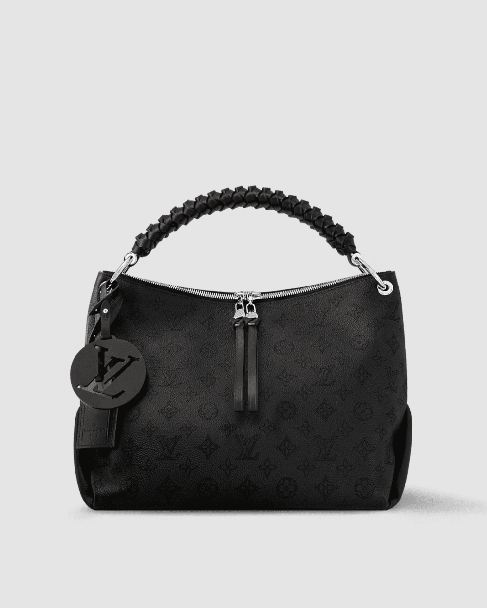 1:1 Replica Louis Vuitton LV Beaubourg Hobo MM Black Luxury Bag For Women M56073 - 12.6in/32cm