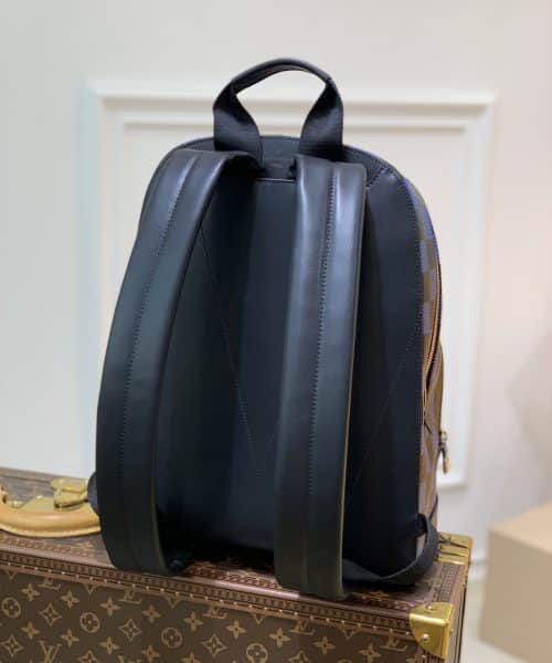1:1 Replica Louis Vuitton LV Campus Backpack Damier Infini 3D Navy Blue / Black Unique For Men N50021 - 39cm