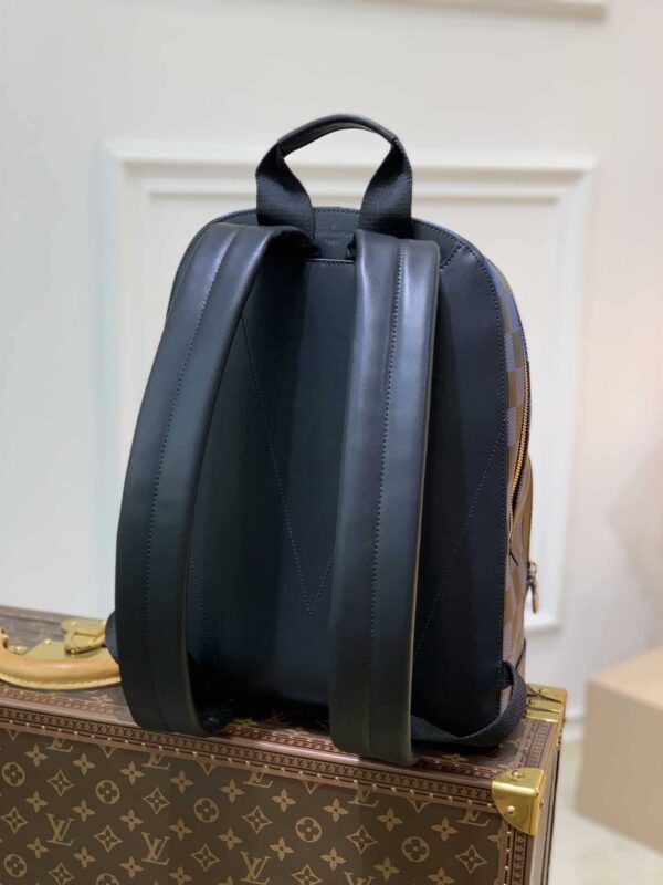 1:1 Replica Louis Vuitton LV Campus Backpack Damier Infini 3D Navy Blue / Black Unique For Men N50021 - 39cm