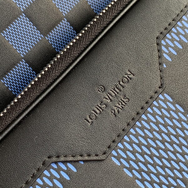 1:1 Replica Louis Vuitton LV Campus Backpack Damier Infini 3D Navy Blue / Black Unique For Men N50021 - 39cm