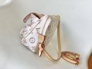 1:1 Replica Louis Vuitton LV Maxi Pochette Accessoires Pink/White Remarkable Bag For Women‎ M46161 - 8.3in/ 21cm
