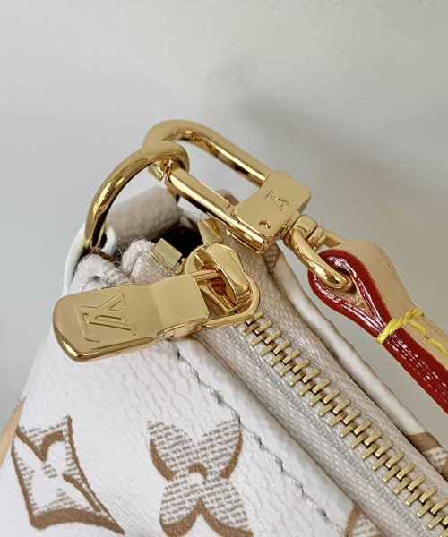 1:1 Replica Louis Vuitton LV Maxi Pochette Accessoires Pink/White Remarkable Bag For Women‎ M46161 - 8.3in/ 21cm